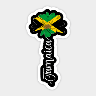 Vintage Jamaica Sunflower Flag Jamaica Lover Sticker